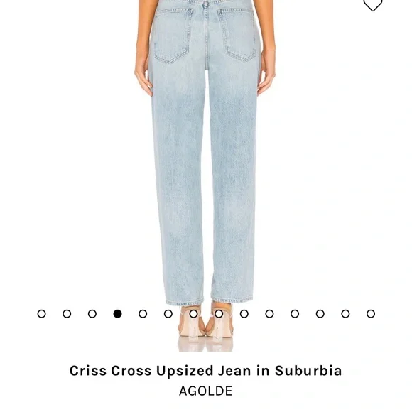 Agolde Criss Cross Jeans